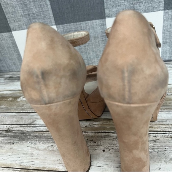 Alice & Olivia Layla Suede Platform Sandals - Picture 5 of 16